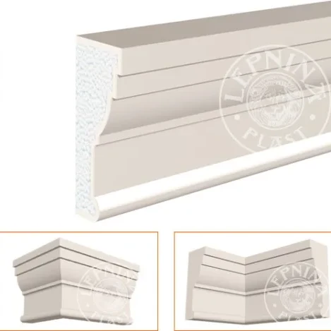 Фасадный карниз LepninaPlast КВ-220/2 на otdelka1.ru