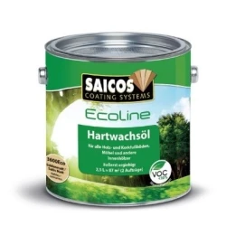 Масло с твердым воском Saicos Ecoline Hartwachsol 3490 eco Эбен 0.75л