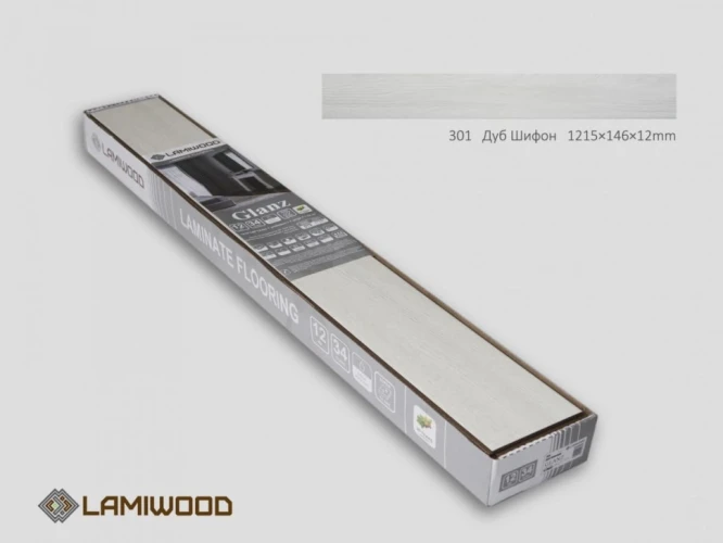 Глянцевый Ламинат Ламивуд / Lamiwood Glanz 301 Дуб Шифон на otdelka1.ru