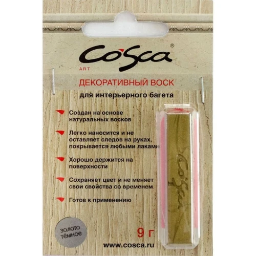 Воск мягкий Cosca Золото тёмное на otdelka1.ru