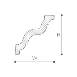 GR карниз Nomastyl NMC 85х80х2000 мм