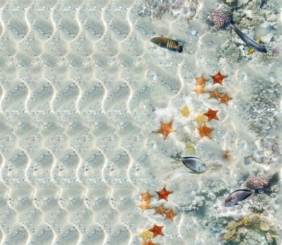 Виниловый ламинат Novita Дизайнерские 3D полы Рыбки на otdelka1.ru