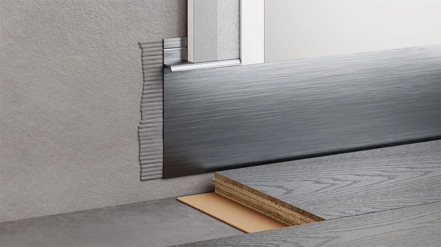 Скрытый профиль Серебристый на otdelka1.ru