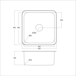 Мойка для кухни EMAR EMB-127A PVD Nano Golden