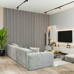 Акустическая реечная панель Cosca Дуб Дымчатый 2750 мм