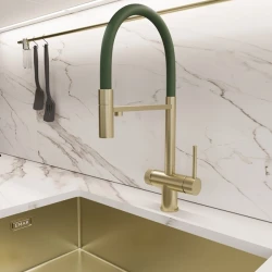 Смеситель EMAR EC-7024 GRN Matt Gold