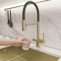 Смеситель EMAR EC-7024 GRN Matt Gold