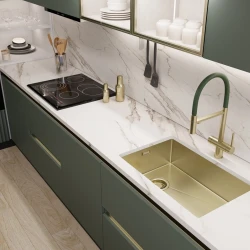 Смеситель EMAR EC-7024 GRN Matt Gold