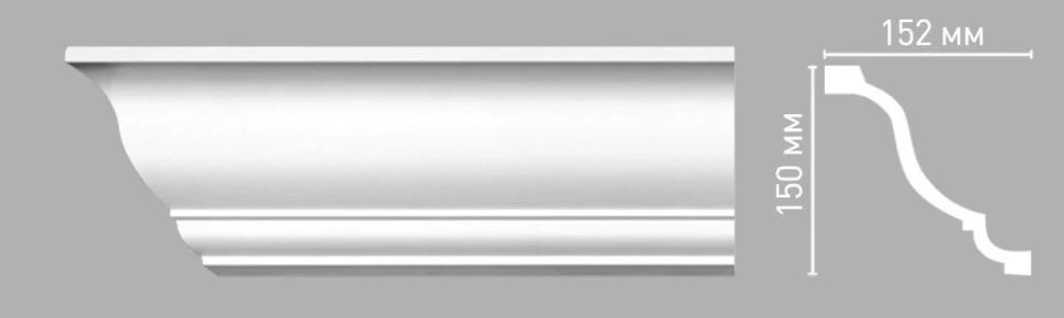 Плинтус потолочный Decomaster 96267 на otdelka1.ru