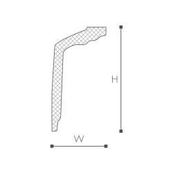 GT карниз Nomastyl NMC 50х120х2000 мм
