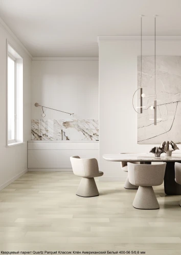 Кварцевый паркет Quartz Parquet Классик 7/1.2 мм 400-56 Клён Американский Белый на Otdelka1.ru