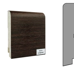 Плинтус шпонированный Finitura Dekor 120x30 прямой Венге