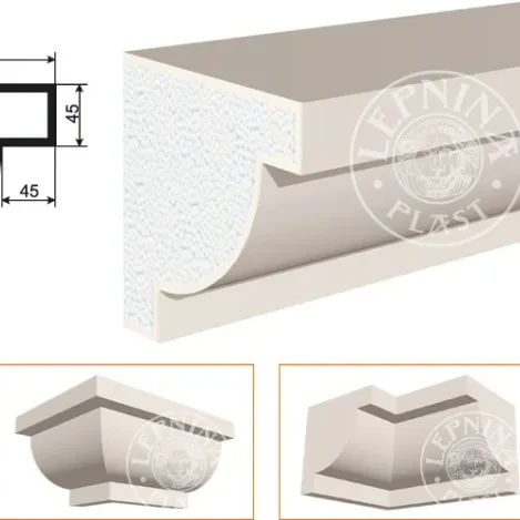 Фасадный карниз LepninaPlast КВ-220/5 на otdelka1.ru