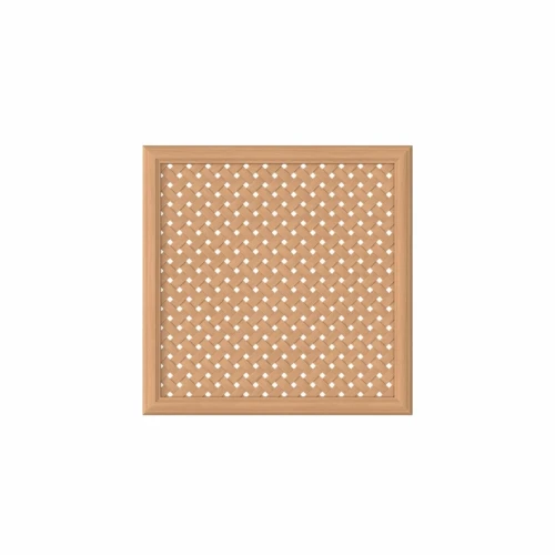 Экран для радиатора Cosca  Массив 600х600 мм бук массив наполнение диагональ рамка