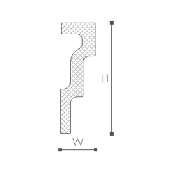 M1 карниз Nomastyl NMC 120х30х2000 мм