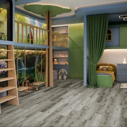 Кварц-виниловая плитка Damy Floor Family клеевая Дуб Рустикальный Cерый