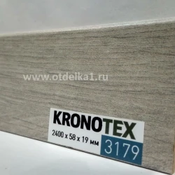 Плинтус МДФ Кронотекс / Kronotex 3179 Дуб эверест белый