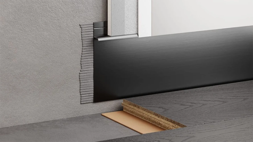 Скрытый профиль Черный на otdelka1.ru