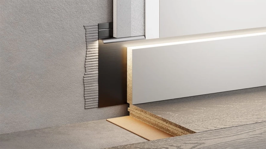 Скрытый профиль Черный на otdelka1.ru