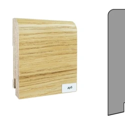 Плинтус шпонированный Finitura Dekor 120x30 прямой Дуб