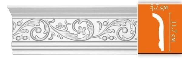 Потолочный плинтус Decomaster 95343 на Otdelka1.ru