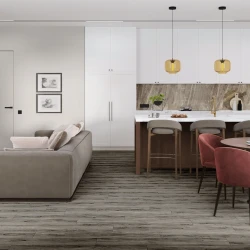 Кварц-виниловая плитка Damy Floor Family клеевая Дуб Кантри