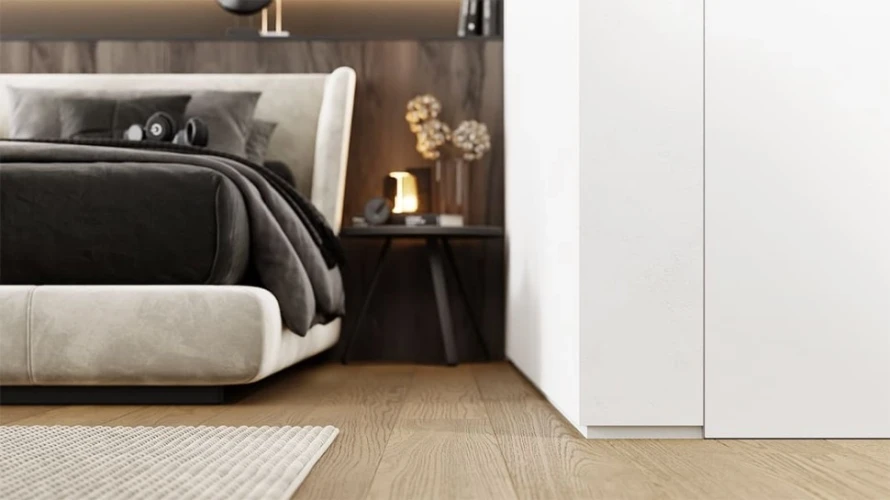 Теневой профиль напольный 20мм Белый на otdelka1.ru