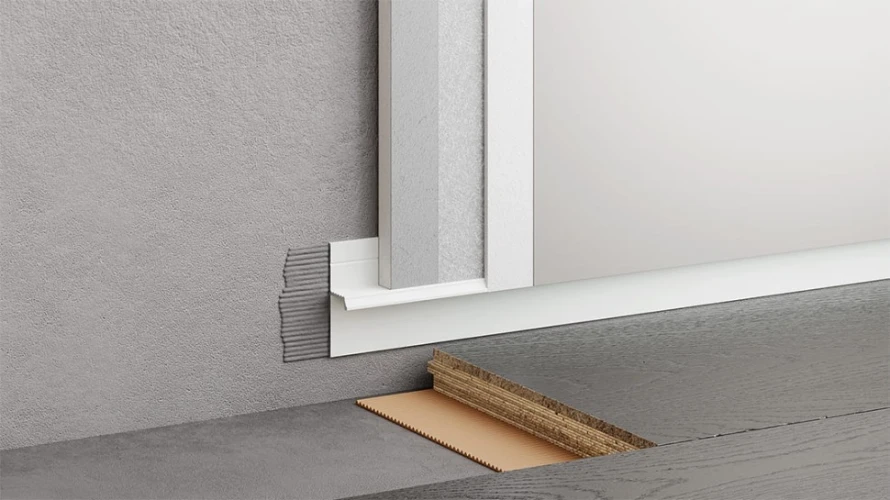 Теневой профиль напольный 20мм Белый на otdelka1.ru