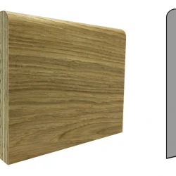 Плинтус шпонированный Finitura Dekor 120x30 прямой Дуб без покрытия