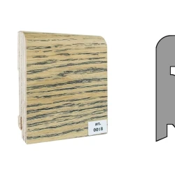 Плинтус шпонированный Finitura Dekor 83x19 №018