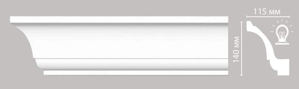 Потолочный плинтус Decomaster DT-85606 на otdelka1.ru