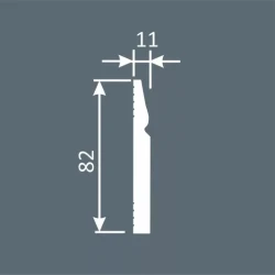 Плинтус Cosca PX031 82х11 2000мм Экополимер