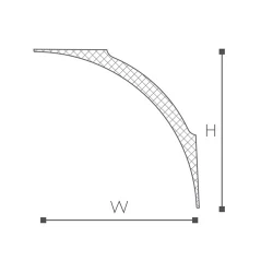 PURE NE4 карниз Nomastyl NMC 100х100х2000 мм