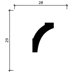 Карниз Decor Dizayn DD36