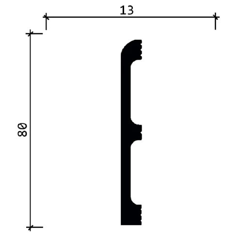 Плинтус полимерный Decor Dizayn 706-94 на otdelka1.ru