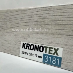 Плинтус МДФ Кронотекс / Kronotex 3181 Дуб рип белый