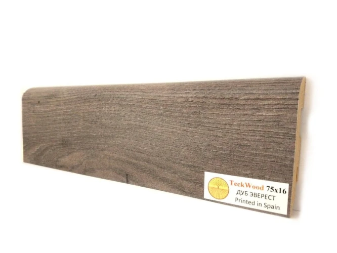 Плинтус МДФ Теквуд / Teckwood 75мм дуб эверест на Otdelka1.ru