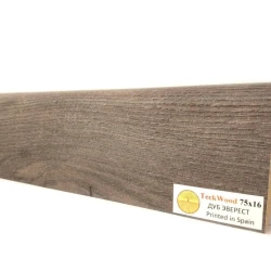 Плинтус МДФ Теквуд / Teckwood 75мм дуб эверест