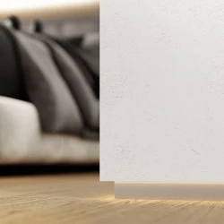 Теневой профиль ФЕСО напольный 20мм Серебристый