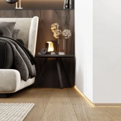 Теневой профиль ФЕСО напольный 20мм Серебристый