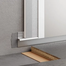 Теневой профиль ФЕСО напольный 20мм Серебристый