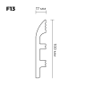 Плинтус ПРАЙМДЕКОР iX профиль F13 на Otdelka1.ru
