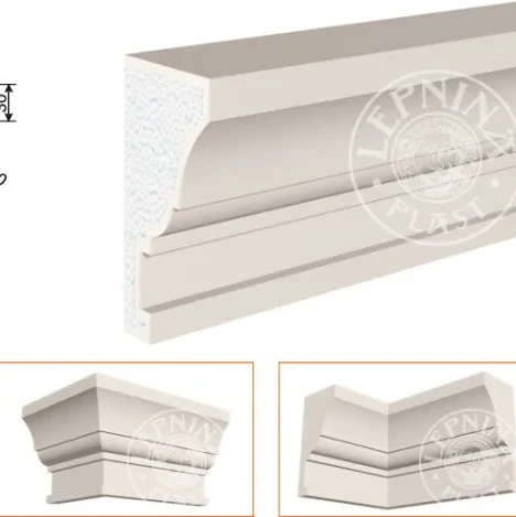 Фасадный карниз LepninaPlast КВ-240/1 на otdelka1.ru