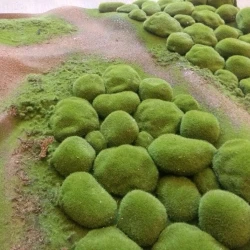 Искусственный мох AF камушки дизайн № 12