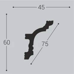 Карниз Bello Deco XPS К9 60x45