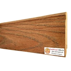 Плинтус МДФ Теквуд / Teckwood 100 мм Дуб Западный