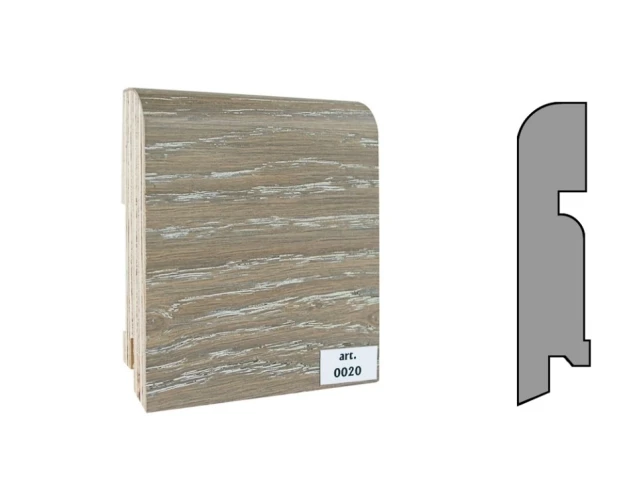 Плинтус шпонированный Finitura Dekor 83x19 №020 на otdelka1.ru