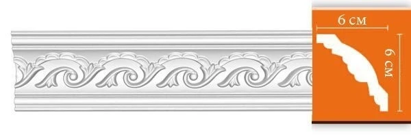 Потолочный плинтус гибкий Decomaster 95610 на Otdelka1.ru
