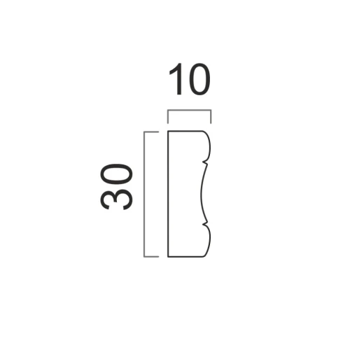 Молдинг Cosca 30 золото 165-126 на otdelka1.ru