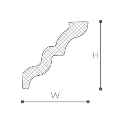 SM карниз Nomastyl NMC 105х95х2000 мм